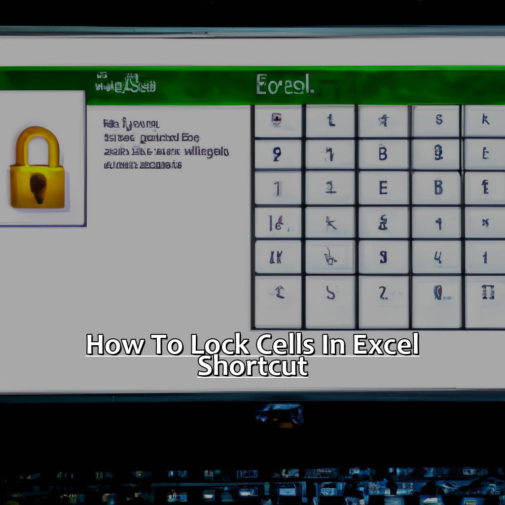 how to lock cells in excel